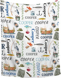 Personalized Fly Fishing Baby Blanket with Name - Soft Custom Fishing