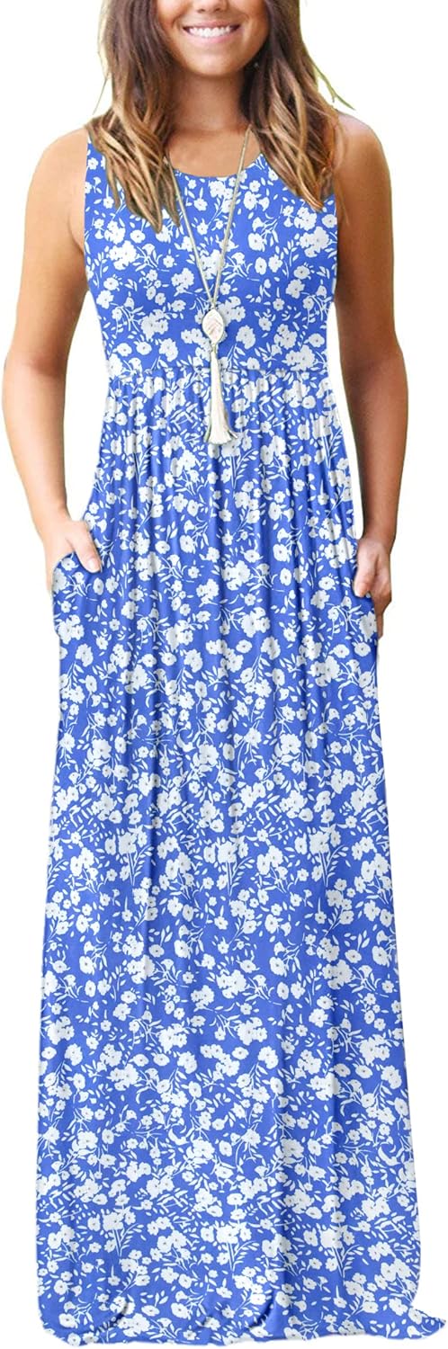 MOLERANI Women's Casual Long Maxi Dresses with Pockets for All