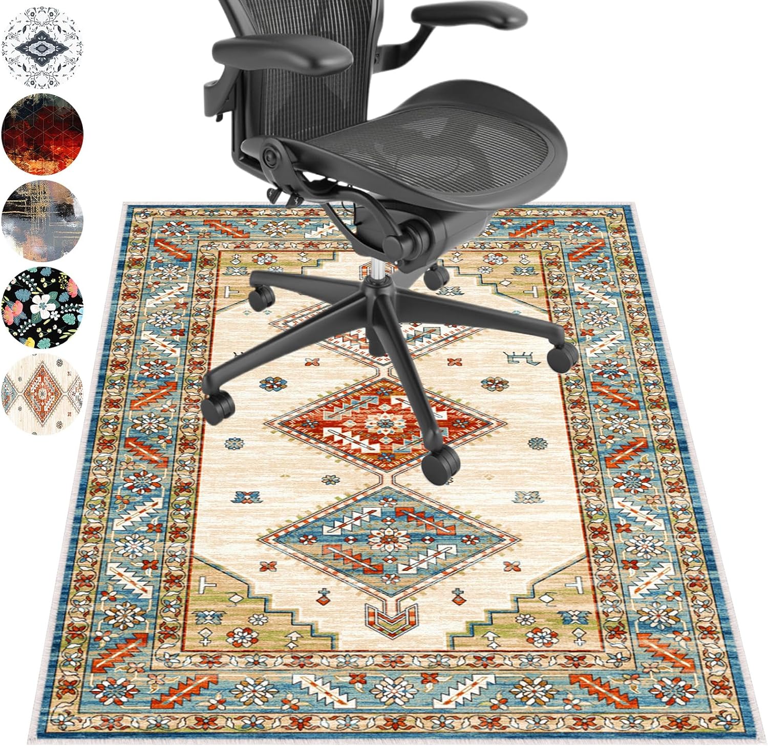 36x48 Anti-Slip Chair Mat: Protect Hardwood