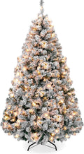 Best Choice Products 12ft Snow Flocked Artificial Christmas Tree