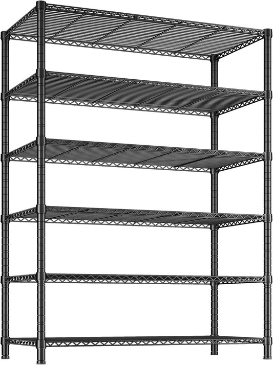 REIBII 6 Tier Wire Shelving for Heavy Duty Storage Needs