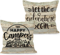 Adventure-Inspired Camping Pillow Covers - Set of 2