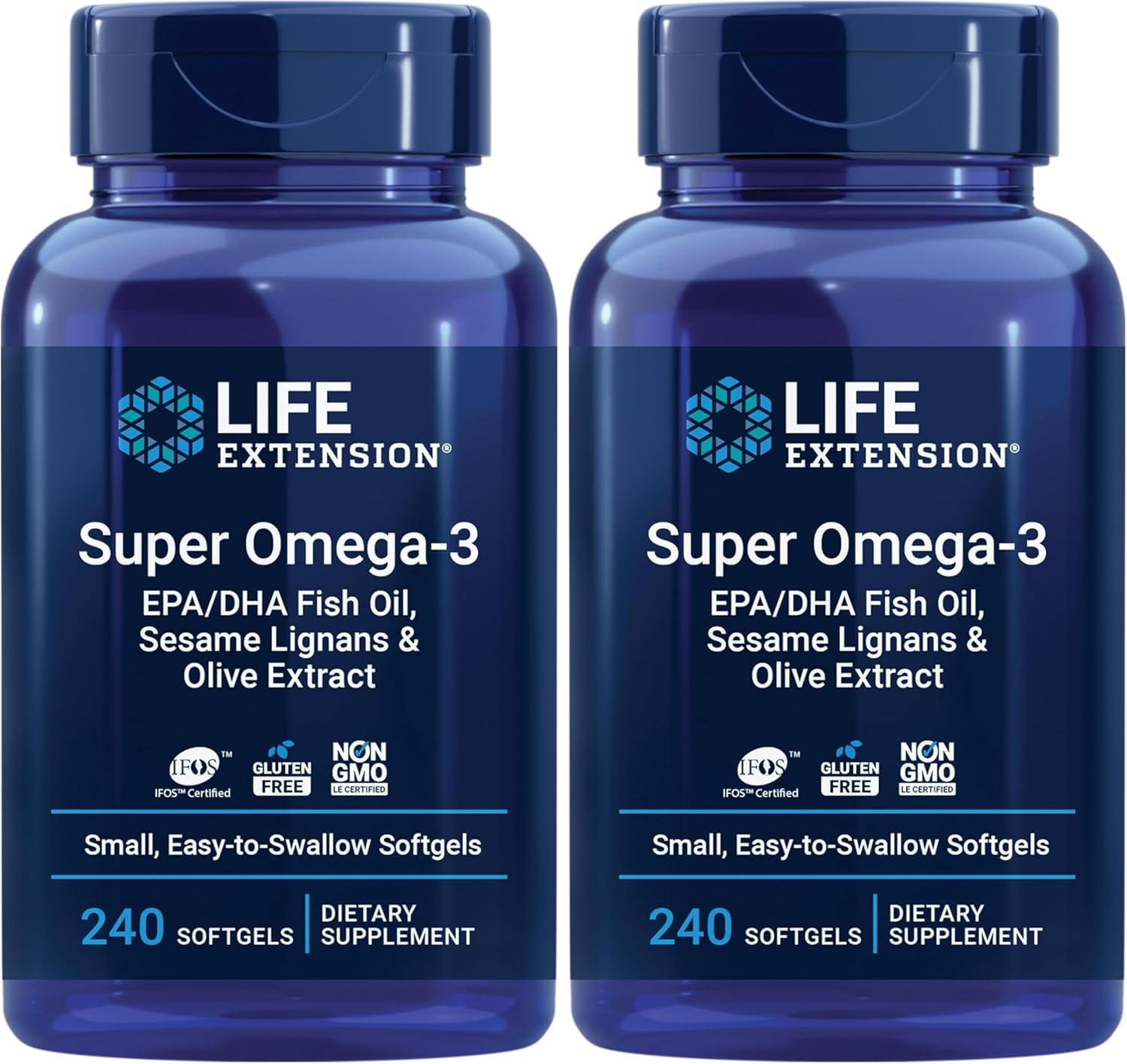 Life Extension Super Omega-3 EPA/DHA Fish Oil for Heart Health