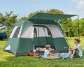 PORTAL 6 Person Family Camping Tent with Porch for Outdoors
