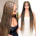 Brinbea 360 HD Lace Knotless Box Braid Wig 36in - Natural Look