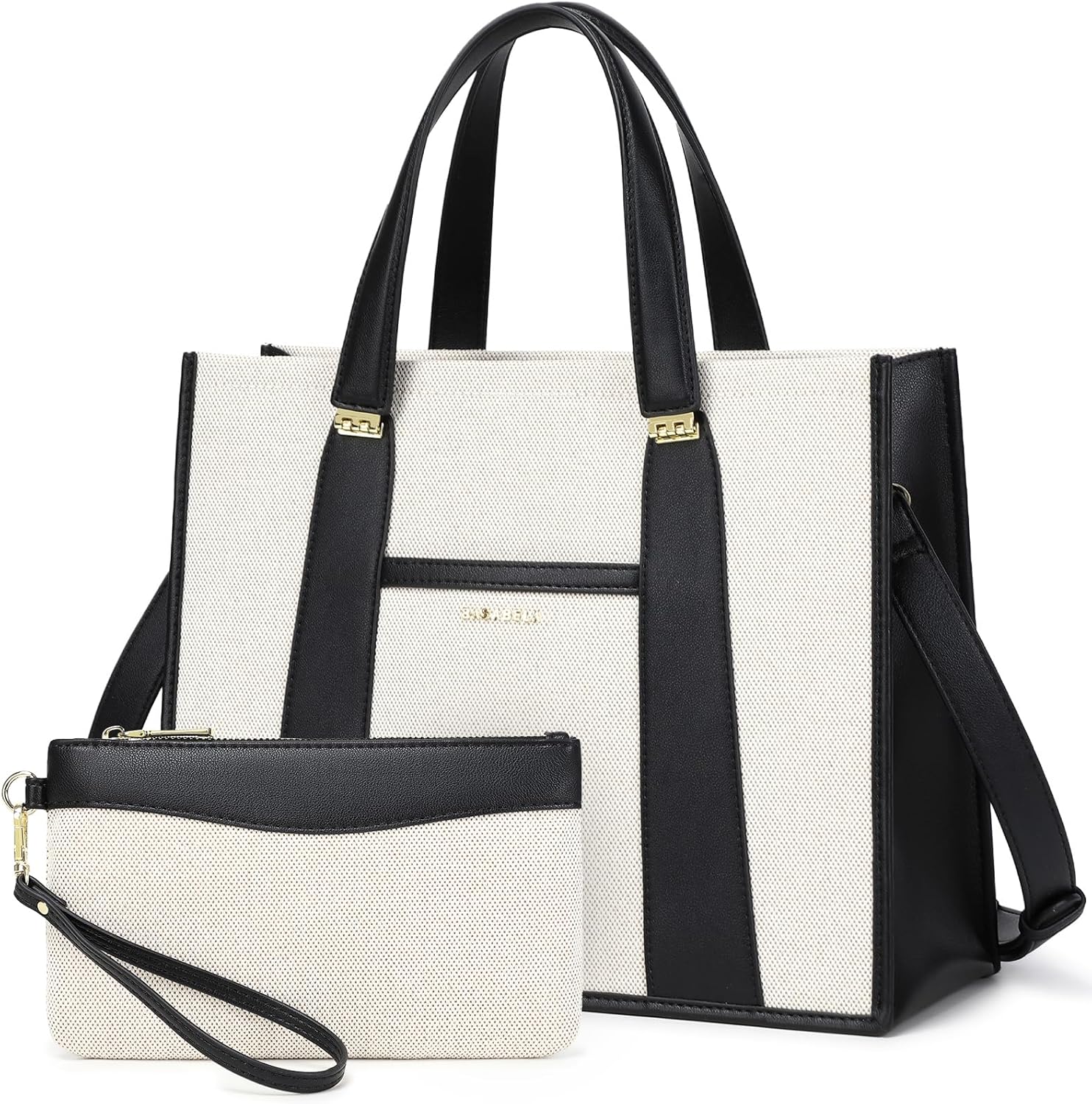 Laptop Bag for Women Work 13in with Protective Pad Canvas Tote