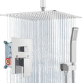 Ceiling Mount Rain Shower Head with Handheld - High Pressure 16 in