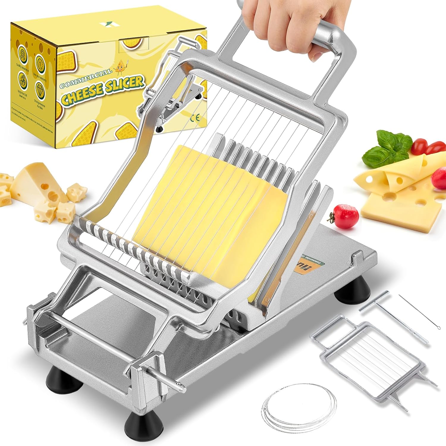 Huanyu Commercial Cheese Slicer with 316 Stainless Steel Wire