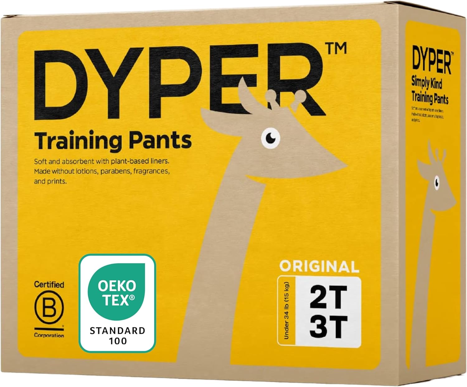 DYPER Toddler Potty Training Pants for Sensitive Skin Comfort