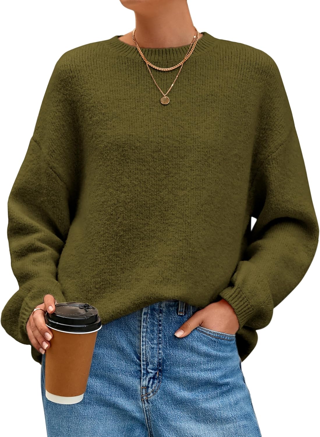Oversized Sweaters for Women - Cozy Fall Pullover Jumper