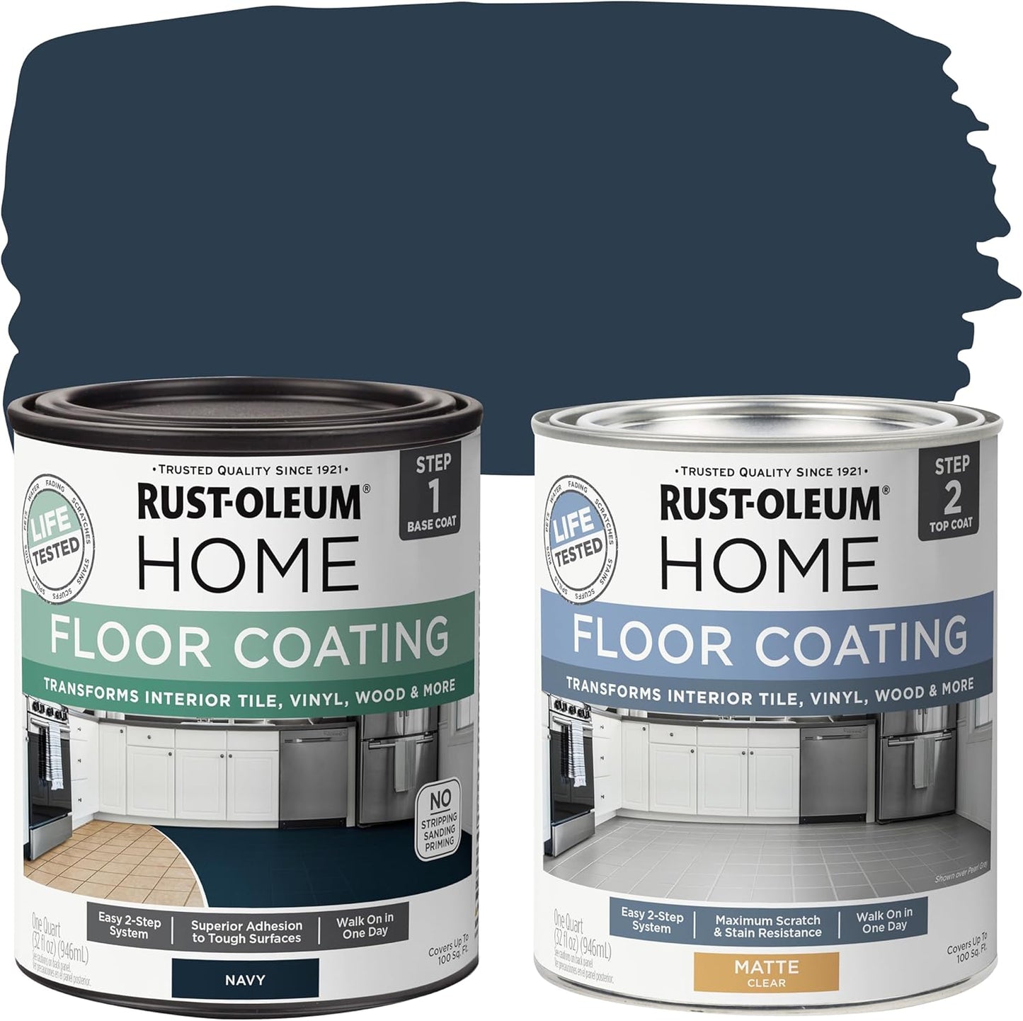 Rust-Oleum Home Interior Floor Coating Kit for Stunning Floors