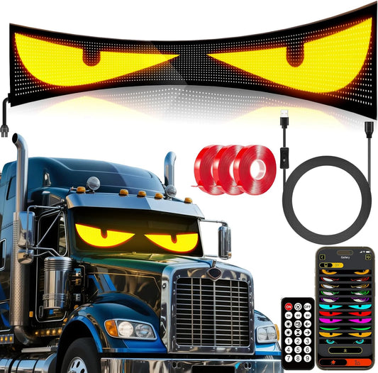 52.4 in Large Size Windshield Eyes for Cars - Devil Eye Light