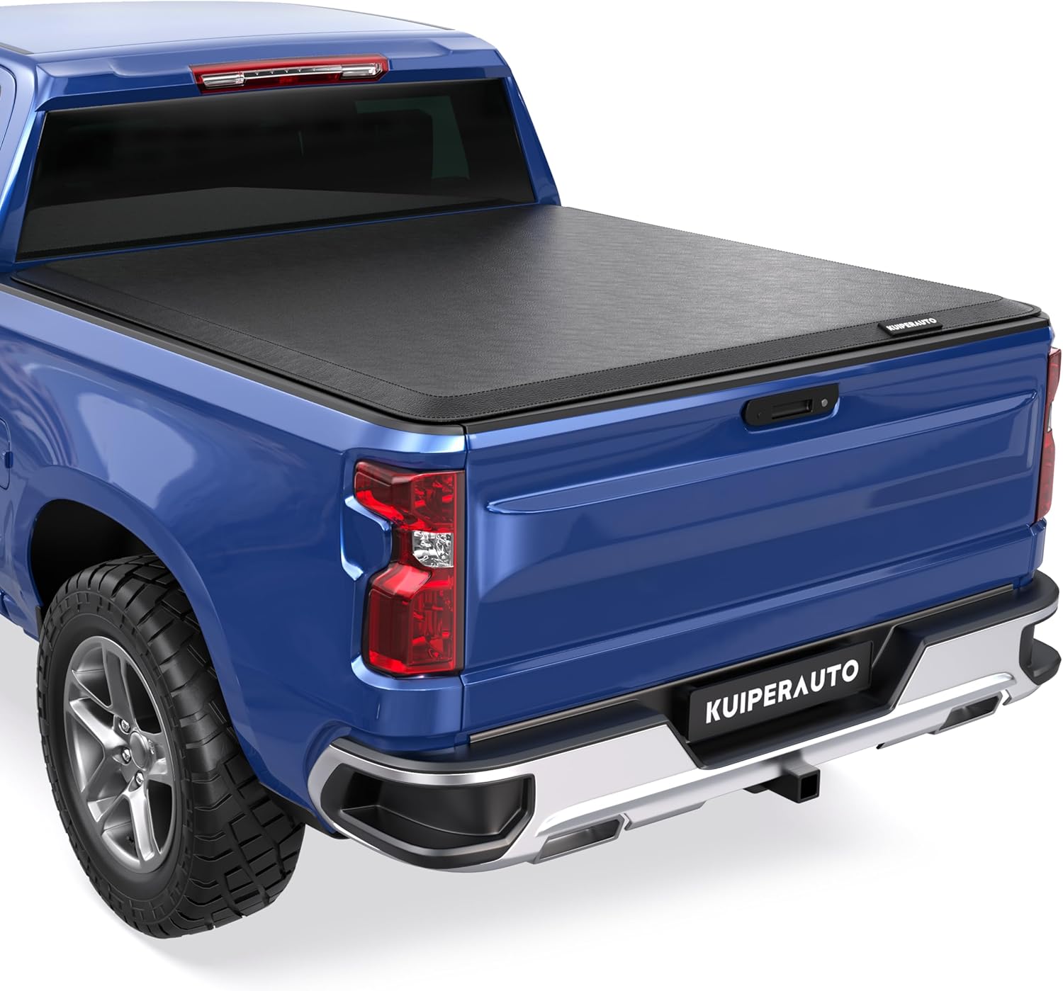 8FT Roll-Up Soft Vinyl Truck Bed Tonneau Cover for Chevy
