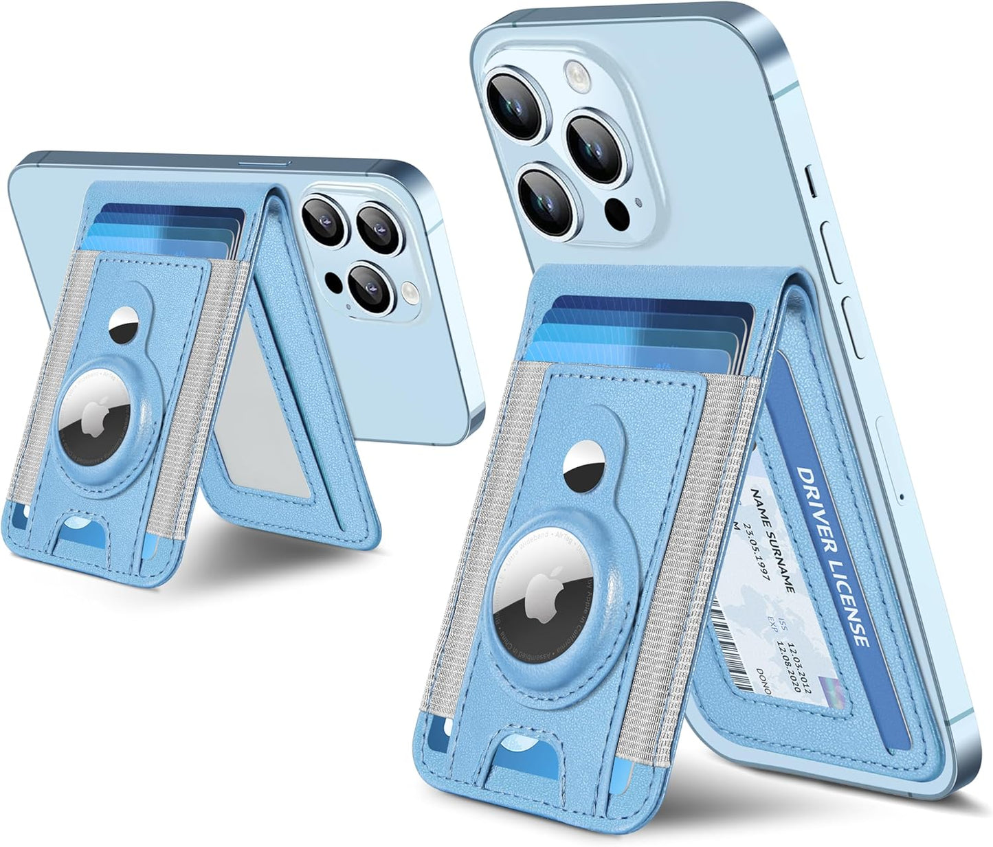 Magnetic Wallet with Airtag Holder for iPhone 16/15/14/13/12