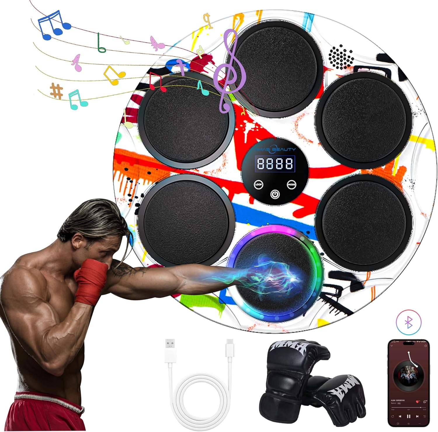 Smart Wall-Mounted Boxing Trainer
