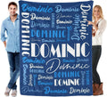 Personalized Name Blanket 60 x 80 in Flannel Throw - Color 18