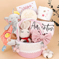 Baby Girl Gifts Basket for Newborns - Cute Shower Gift Set