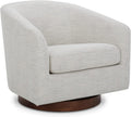 CHITA Swivel Accent Chair Ivory - Cozy 360 Barrel Chair