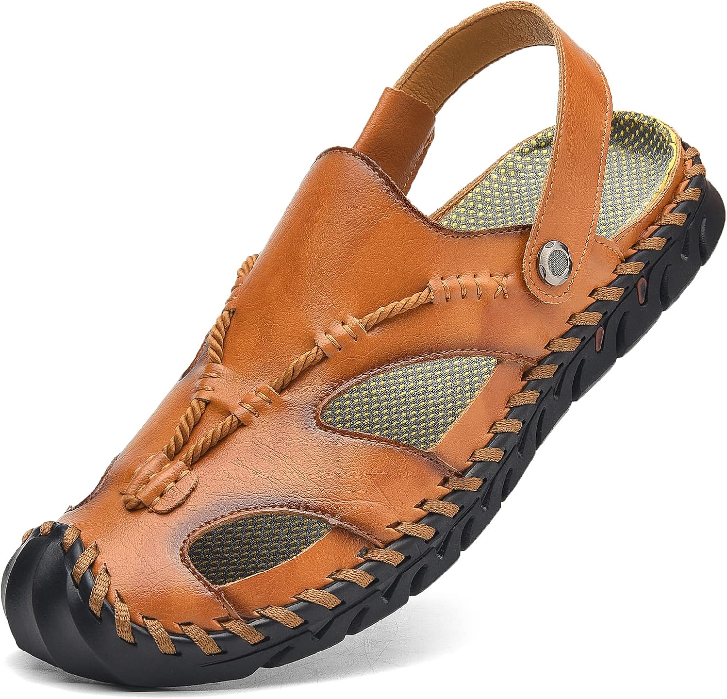 Shaire Men's Closed Toe Sandals for Outdoor Activities