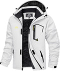 MAGCOMSEN Men's Winter Water Resistant Ski Snow Jacket - Warm Fleece
