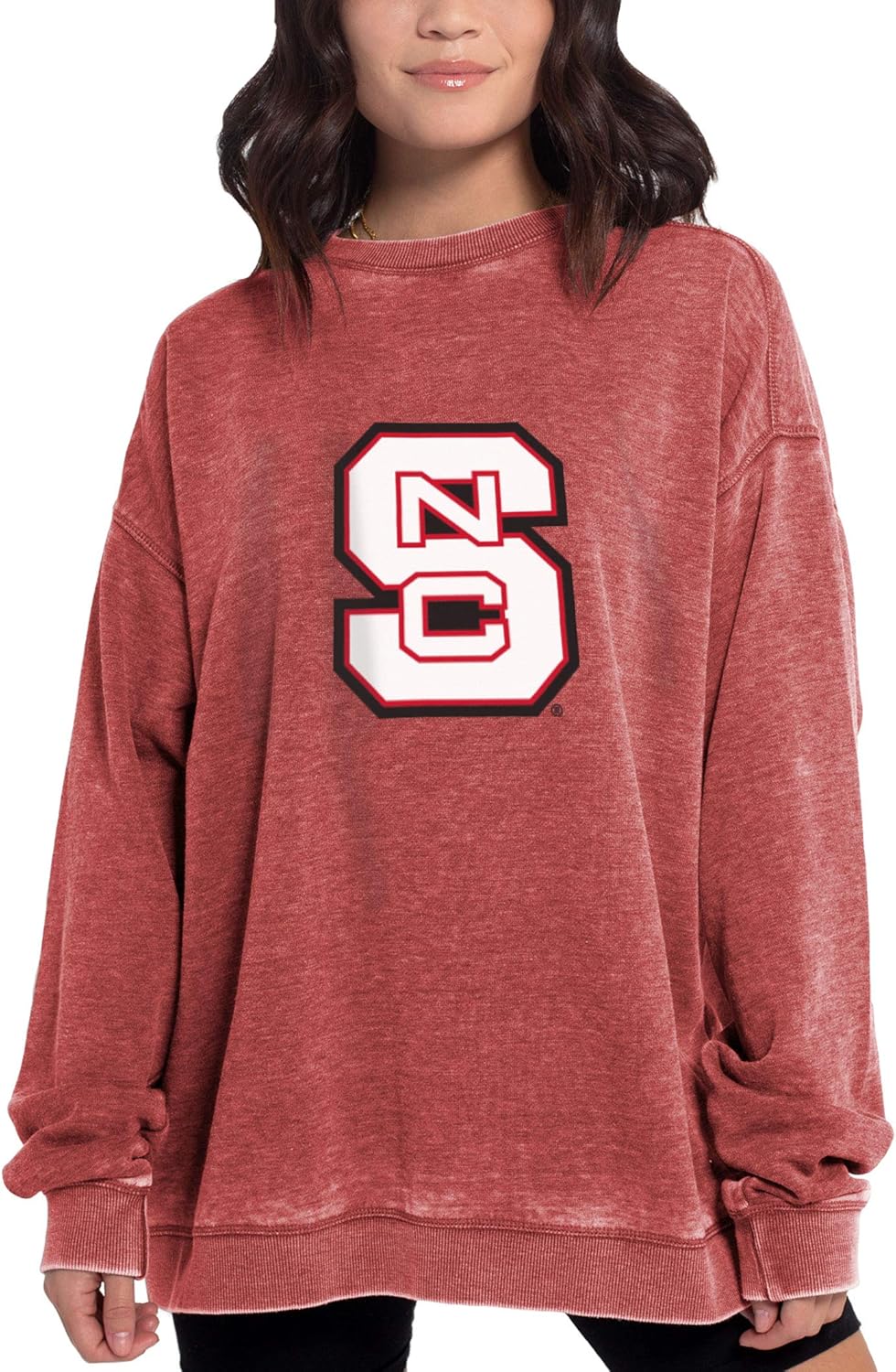 Chicka-d Women's Campus Crew: Stylish Fleece Pullover for Fans