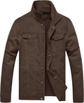 Denim Jacket Men Slim Fit Ripped Trucker Jacket - Classic Style Men's