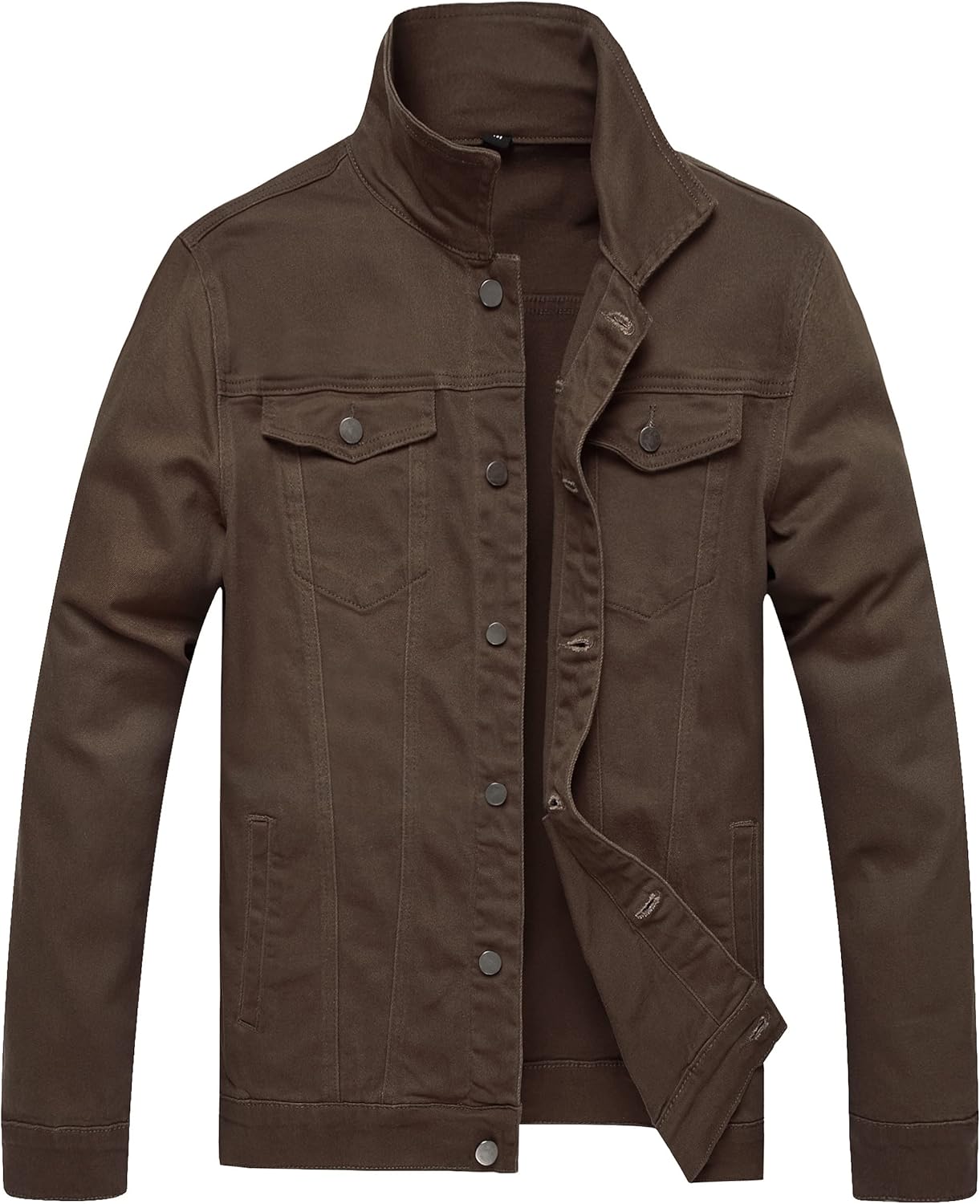 Denim Jacket Men Slim Fit Classic Ripped Trucker Coat