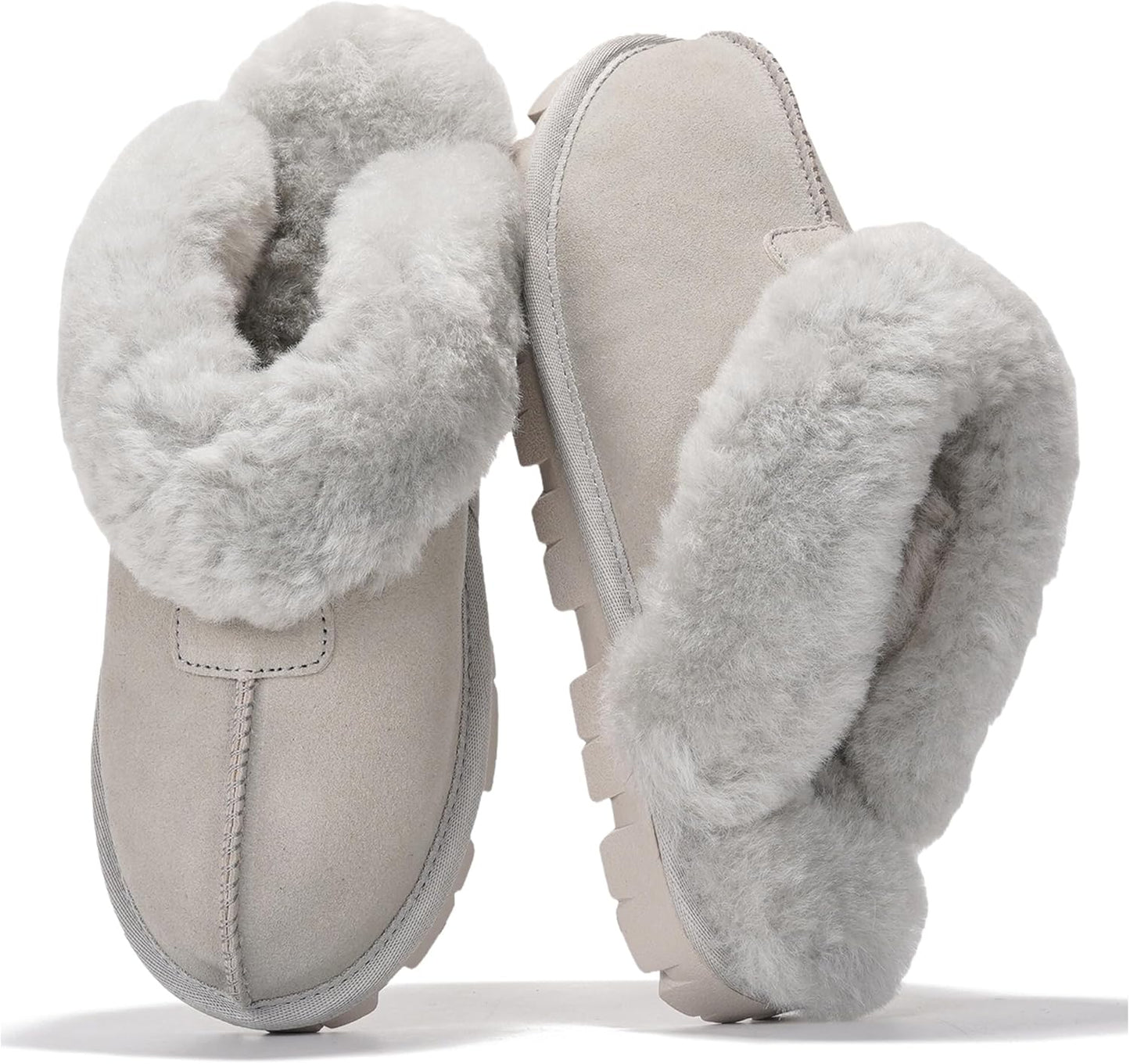 Project Cloud Genuine Leather & Shearling Slippers for Women
