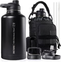OneTigris Tactical Half Gallon Water Bottle with Straw - All Day