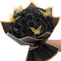 DIY Black Glitter Roses Bouquet for Weddings and Special Occasions