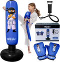 Punching Bag for Kids 5 ft 3 in - Ninja Inflatable Combo Kit rekavary