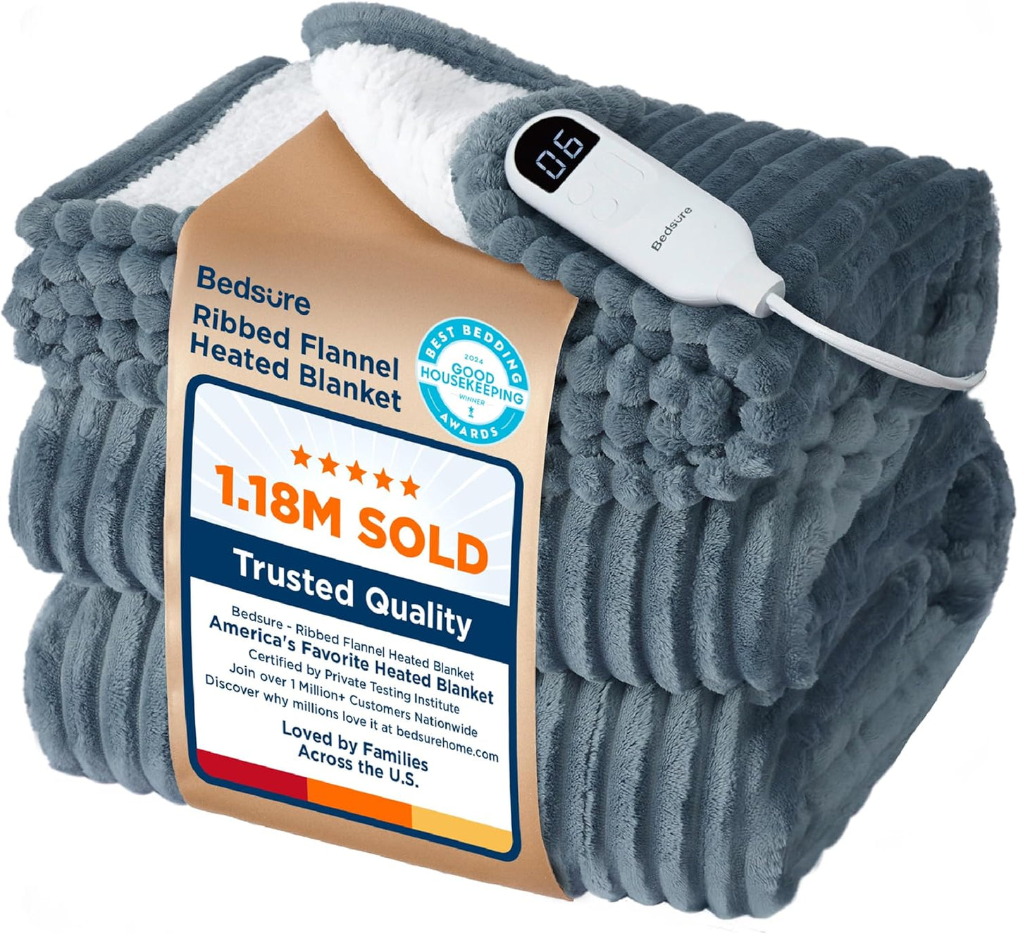 Bedsure GentleSoft Electric Blanket Full Size for Cozy Warmth