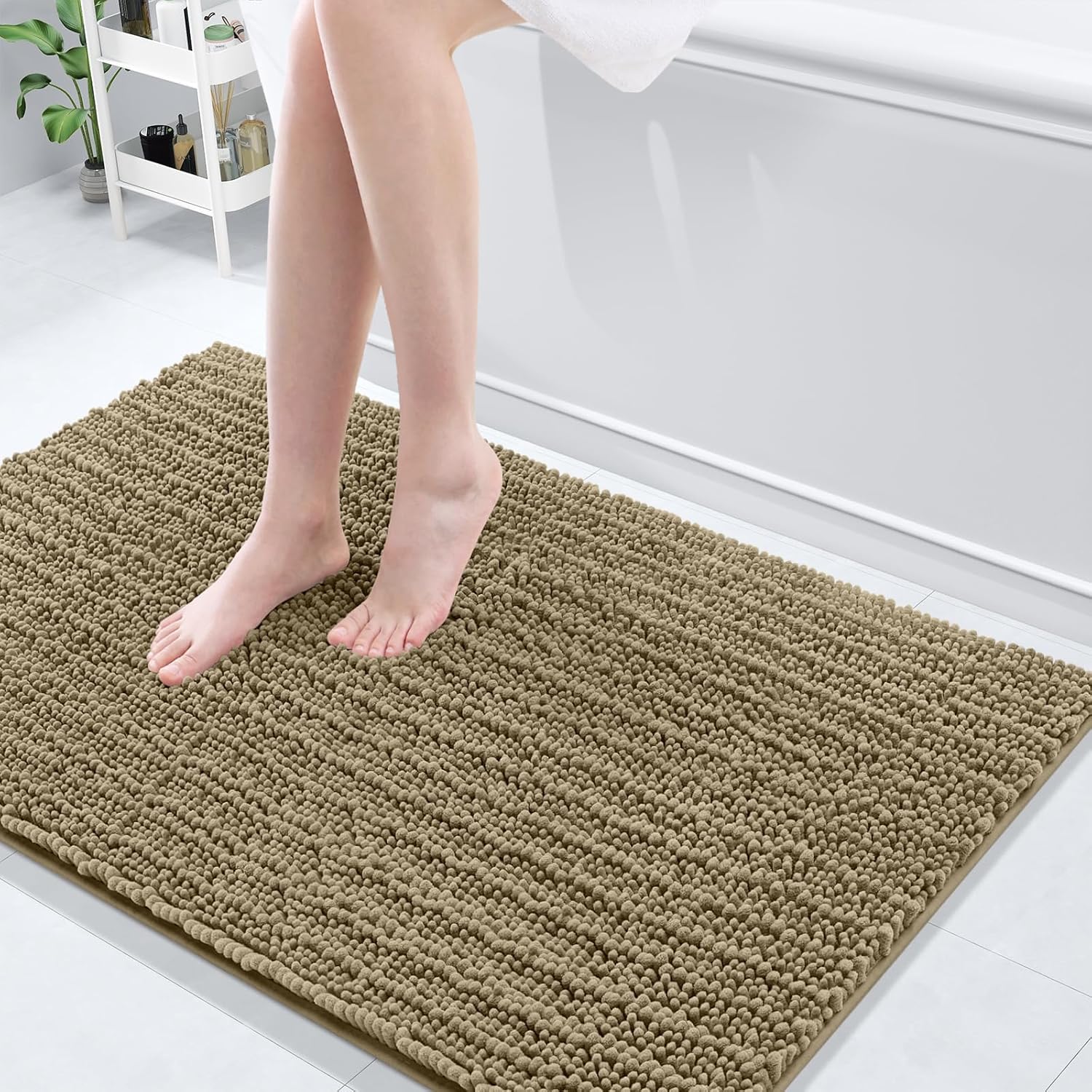 Arotive Luxury Chenille Bathroom Rug Mat for Comfort