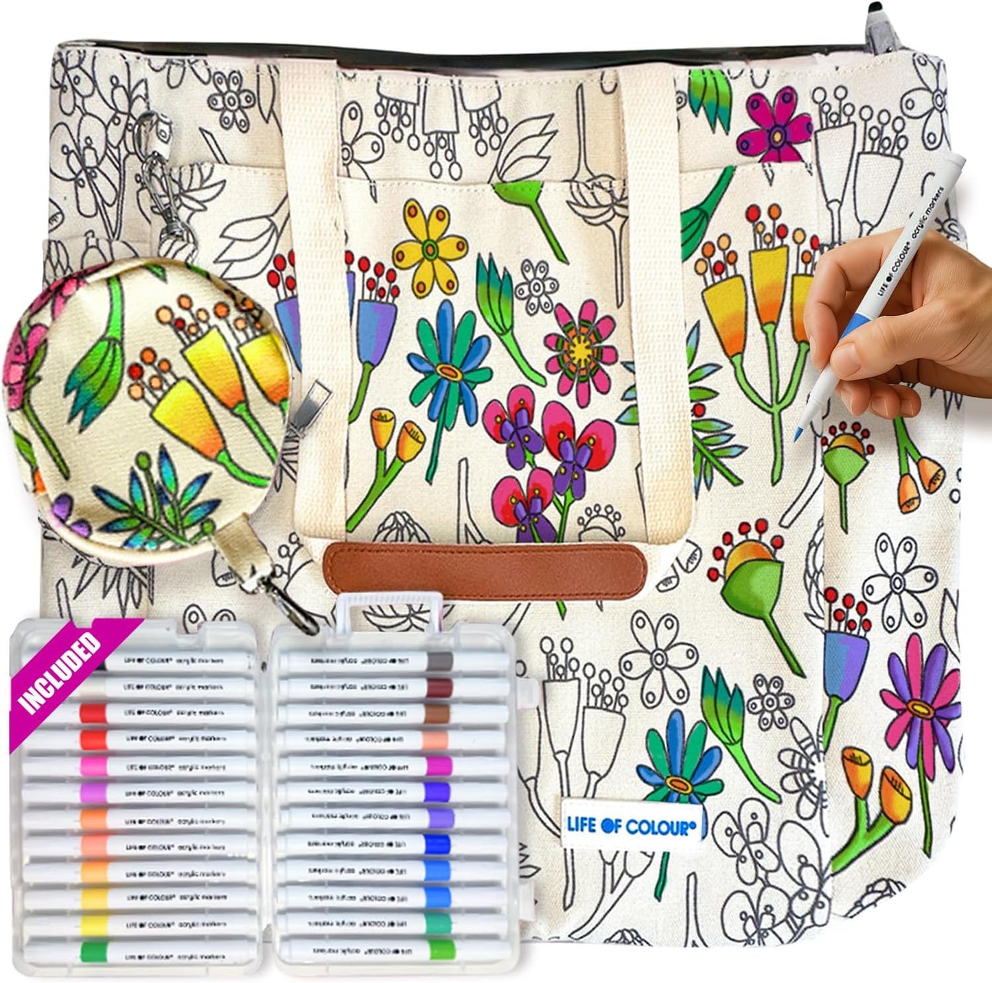 Life of Colour Doodle Bag Craft Kit for Creative Adults
