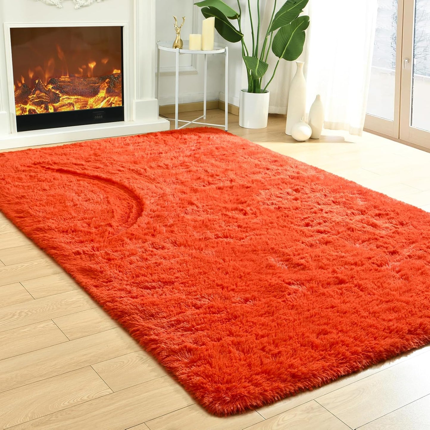 Merelax Soft Modern Indoor Large Shaggy Rug for Home