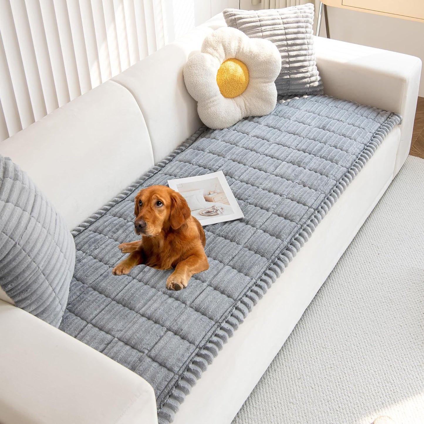 Mivnue Pet Couch Cover - Washable Dog Sofa Protector for Comfort
