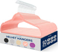 SereneLife 50 Pack Velvet Hangers - Ultra-Thin Space-Saving Set
