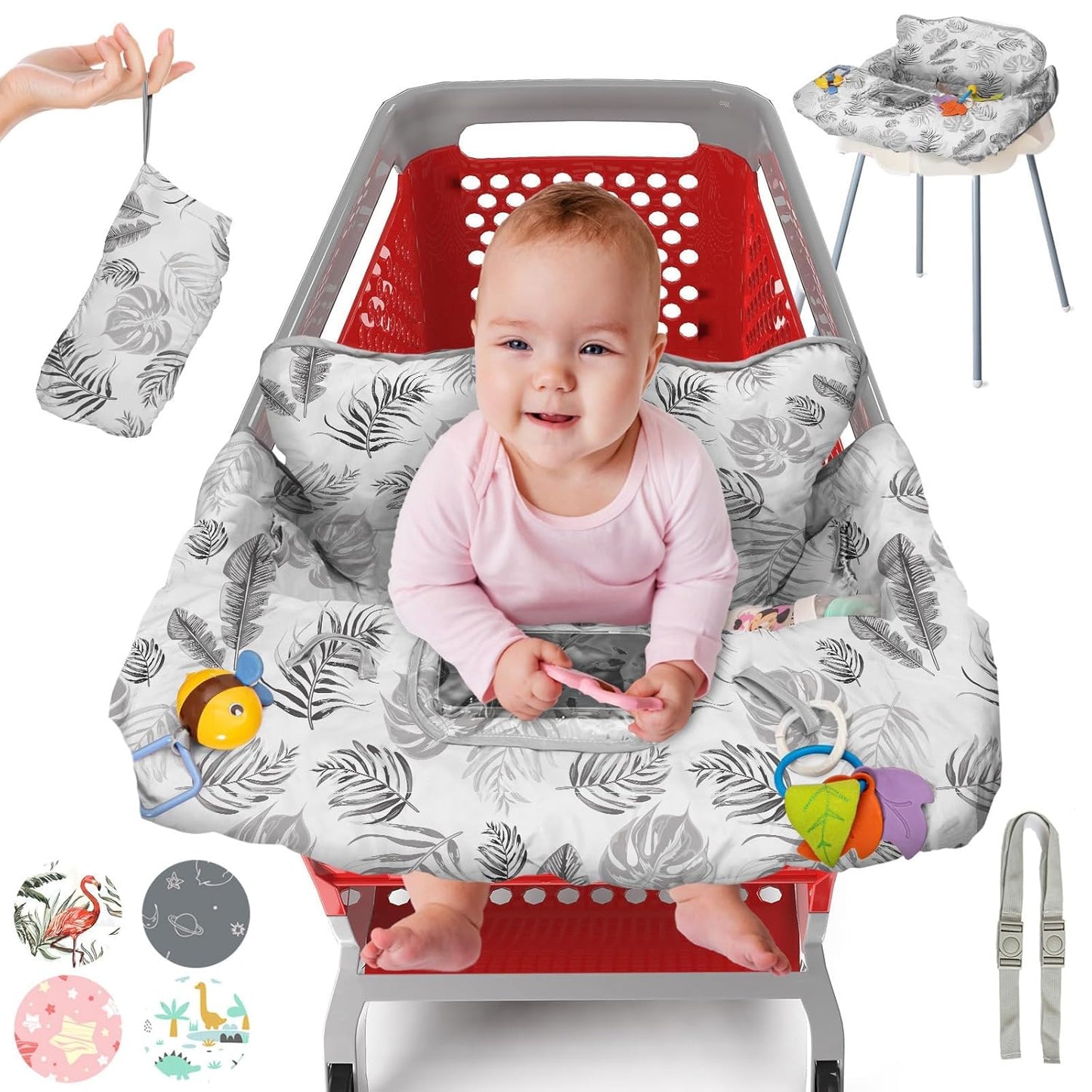 PILLANI Baby Seat Cover 4-in-1 Bundle
