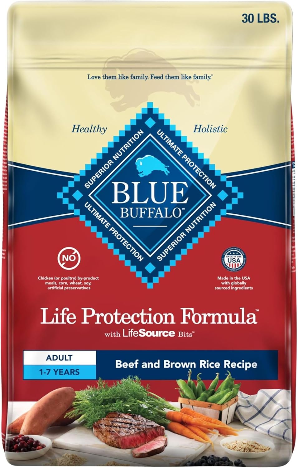Blue Buffalo Life Protection Formula Dry Dog Food for Strong Muscles