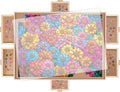2000 Pieces Rotating Puzzle Board with 6 Drawers - Space Saving