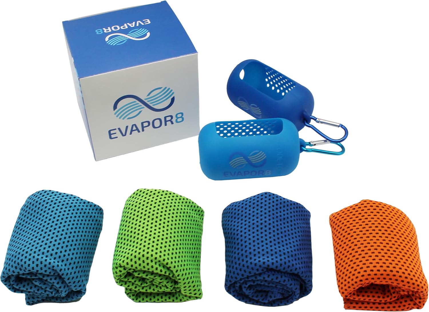 Evapor8 Cooling Towels for Instant Heat Relief & Sun Protection