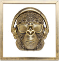 Animal Heads Wall Decor Gorilla Head Sculpture - Hip Wall Accent