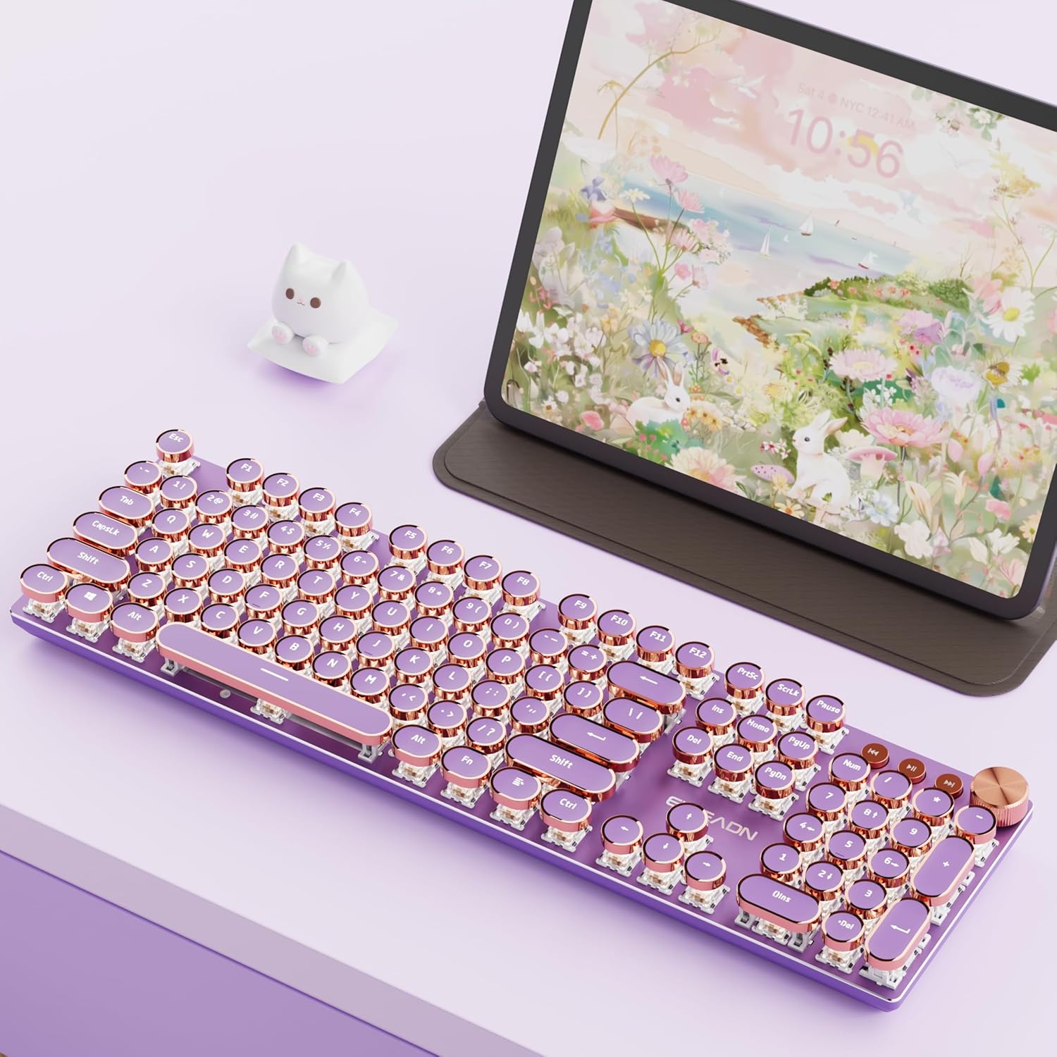 EWEADN V20 Typewriter Keyboard Wireless with Retro Design