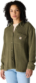 Women's Oversized Heavyweight Waffle Knit Shirt - Layering Fit