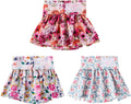 CuteBone Female Dog Diapers with Skirts 3 Pack - Reusable