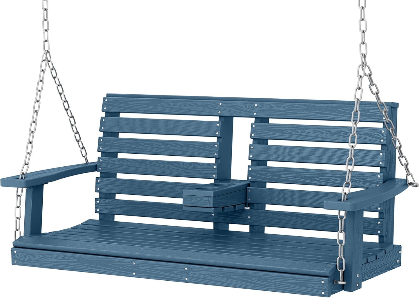 KINGYES Outdoor Hanging Porch Swing - Comfortable 2 Seat Chair