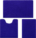 HOMEIDEAS 3 Pieces Bathroom Rugs Set - Ultra Soft Chenille Mats