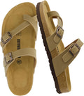 CUSHIONAIRE Women's Luna Cork Footbed Sandal (Style 4V6B)