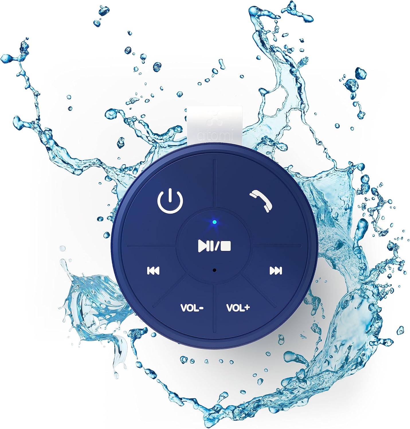Water-Resistant Bluetooth Shower Speaker with Hands-Free Calling