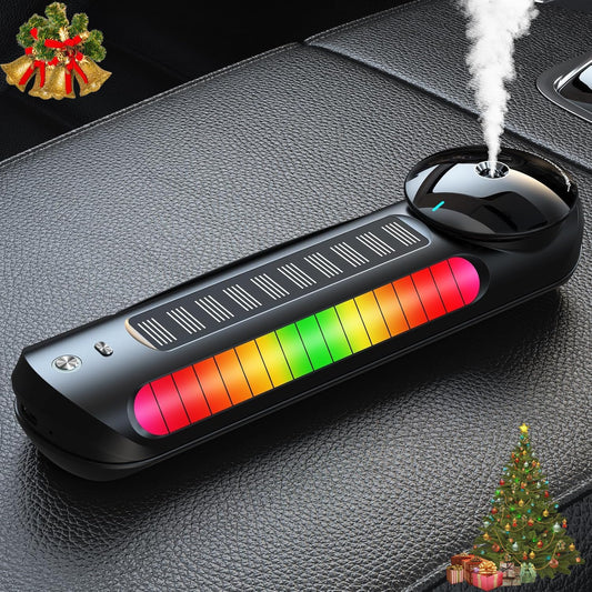 Smart Solar Car Air Freshener | Auto On/Off | 3 Levels | Built-in Battery | Ambient Light